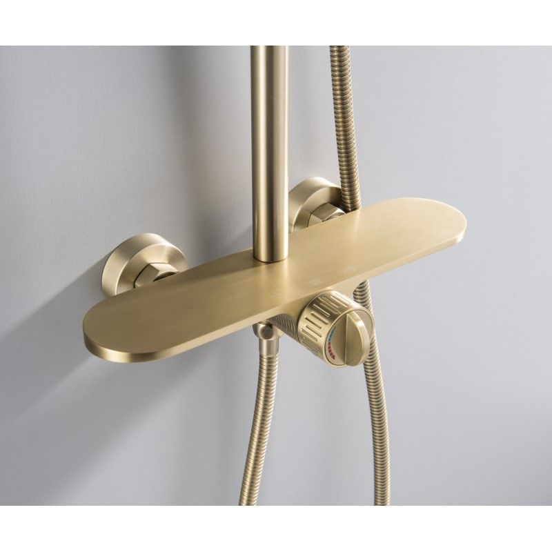 Душевая система Bronze de Luxe ICON 80112CG, матовое золото, артикул 80112CG