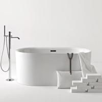 Kerasan Nolita Ванна акриловая  отдельностоящая 145х78х58 см, с пробкой clic clac.цвет белый