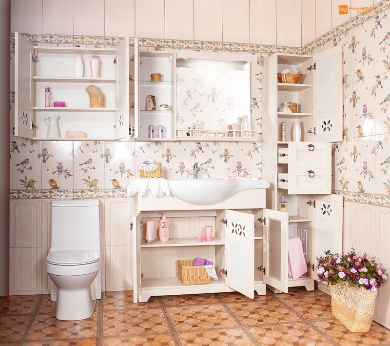 Подвесной шкаф Бриклаер Кантри 30 Бежевый дуб прованс