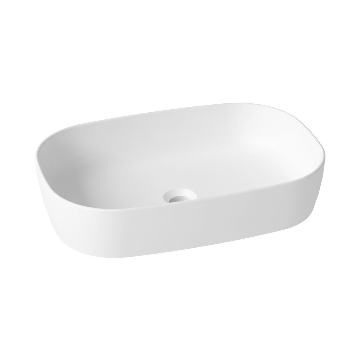 Комплект 2 в 1 Lavinia Boho Bathroom Sink Slim 21510026, накладная фарфоровая раковина 54 см, встраиваемый смеситель со скрытым механизмом