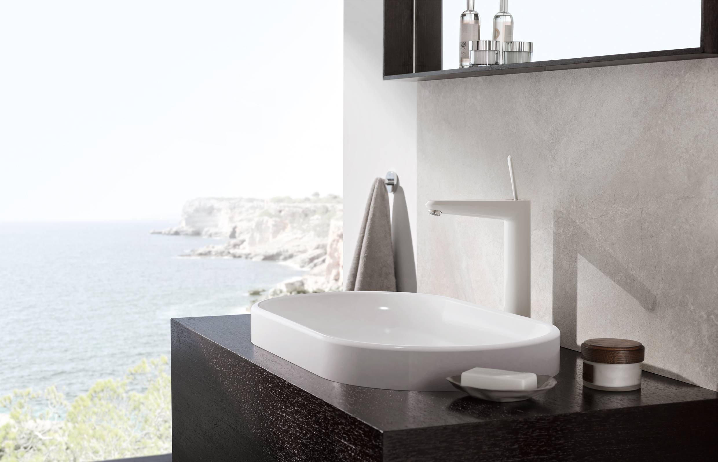 Смеситель для раковины GROHE Eurodisc Joy с высоким изливом, белая луна (23428LS0) Смеситель для раковины GROHE Eurodisc Joy с высоким изливом, белая луна (23428LS0)