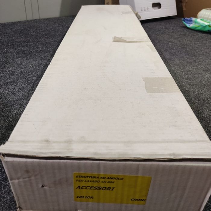 SIMAS Arcade Угловая структура для раковины AR884 и полки AR894, цвет хром (с царапинами/потертостями)