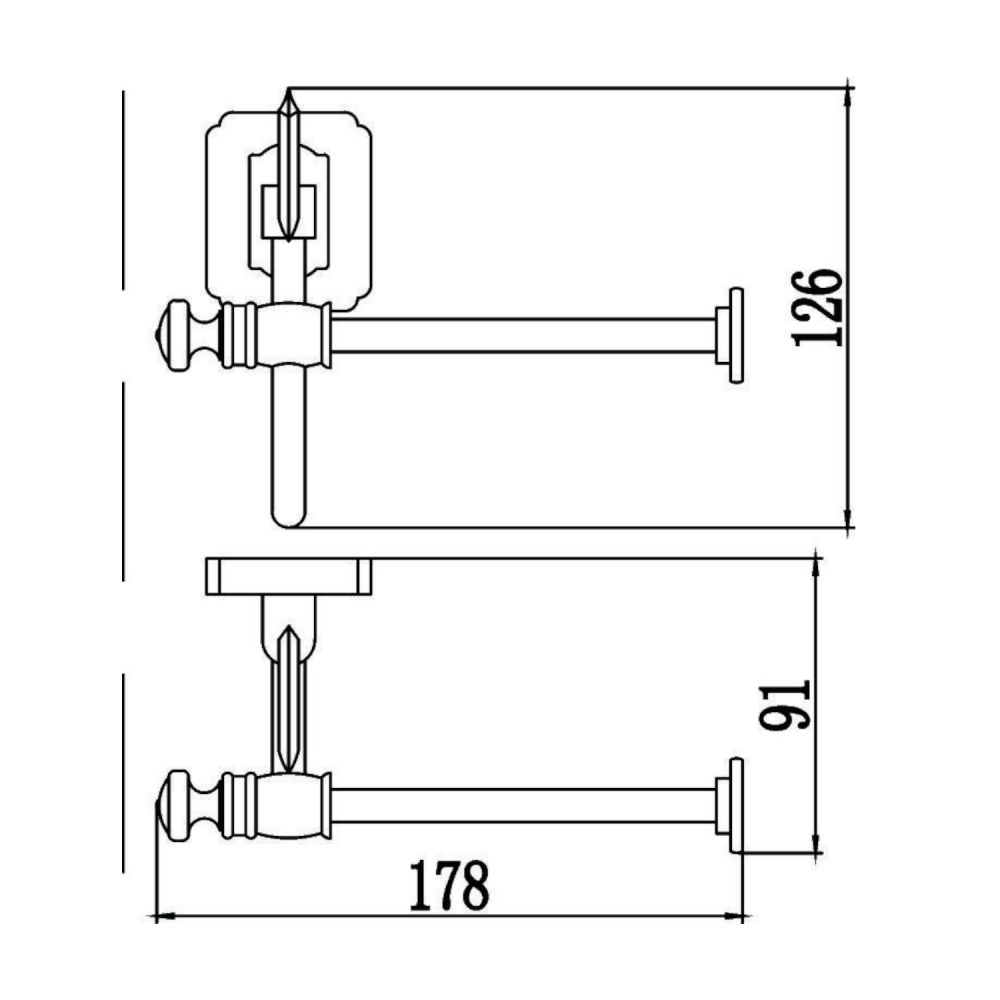 Держатель для туалетной бумаги Savol S-006452, бронза, артикул S-006452