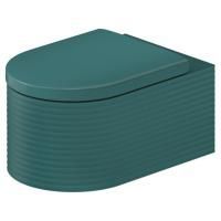 Duravit  Millio Унитаз подвесной &quot;Grooves&quot; 370х570 мм, крепление в компл.,цвет аквамарин матовый