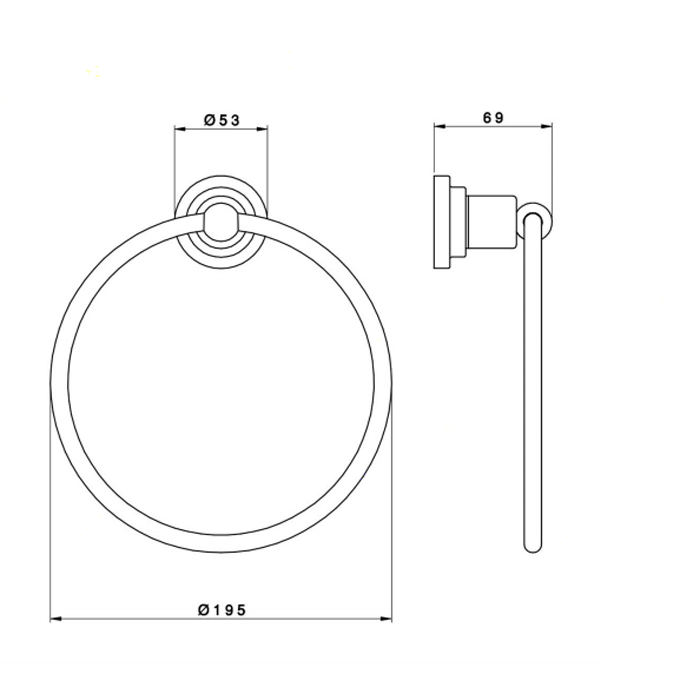 Nicolazzi Accessori Полотенцедержатель кольцо, цвет: тёмная бронза Nicolazzi Accessori Полотенцедержатель кольцо, цвет: тёмная бронза