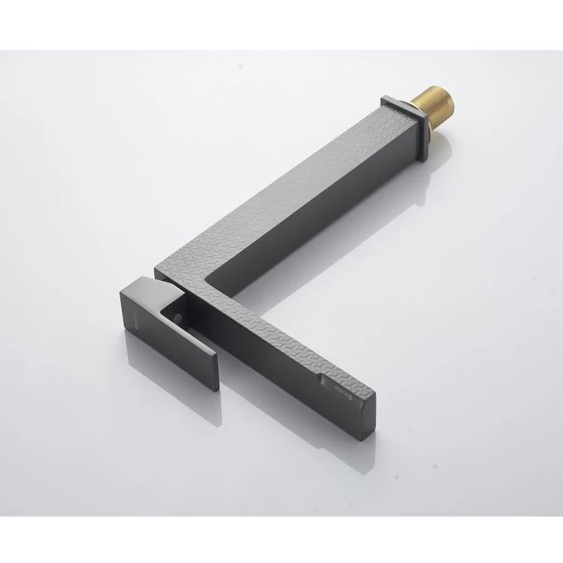 Смеситель для раковины высокий Knotlor KN-24/GMP, оружейная сталь