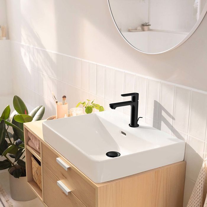 Смеситель для раковины, Hansgrohe, Rebris S, тип открывания воды-однорычажный, тип регулирования воды-керамический картридж, монтаж-на раковину/столешницу, отверстия для монтажа-1, высота, мм-168, вынос излива, мм-133, тип излива-неподвижный, донный клапа Смеситель для раковины, Hansgrohe, Rebris S, тип открывания воды-однорычажный, тип регулирования воды-керамический картридж, монтаж-на раковину/столешницу, отверстия для монтажа-1, высота, мм-168, вынос излива, мм-133, тип излива-неподвижный, донный клапа