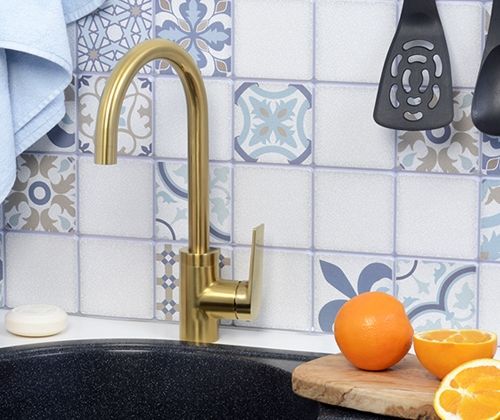 Смеситель для кухни WasserKRAFT Aisch 5507 Золото матовое