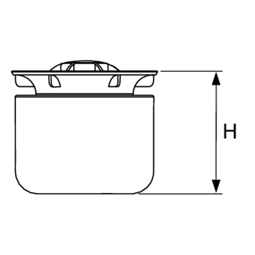 Погружной стакан с мембраной для сифонов DN 50 и DN 70