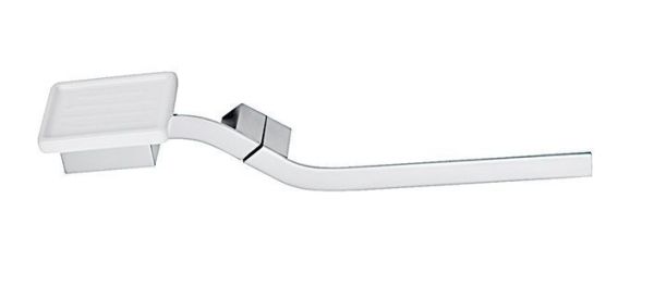 Stil Haus Fluid, полотенцедержатель + керамическая мыльница, цвет хром - белая керамика