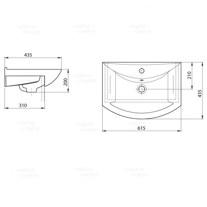 Умывальник "Грация 60" Умывальник "Грация 60"