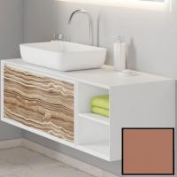 Тумба под раковину SanVit Стайл 120 L kstyle120 подвесная Капучино