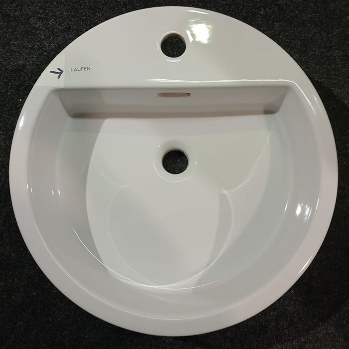 Laufen Living City Раковина 460х460х140мм с 1 отв. под смеситель, полувстраив., цвет: белый