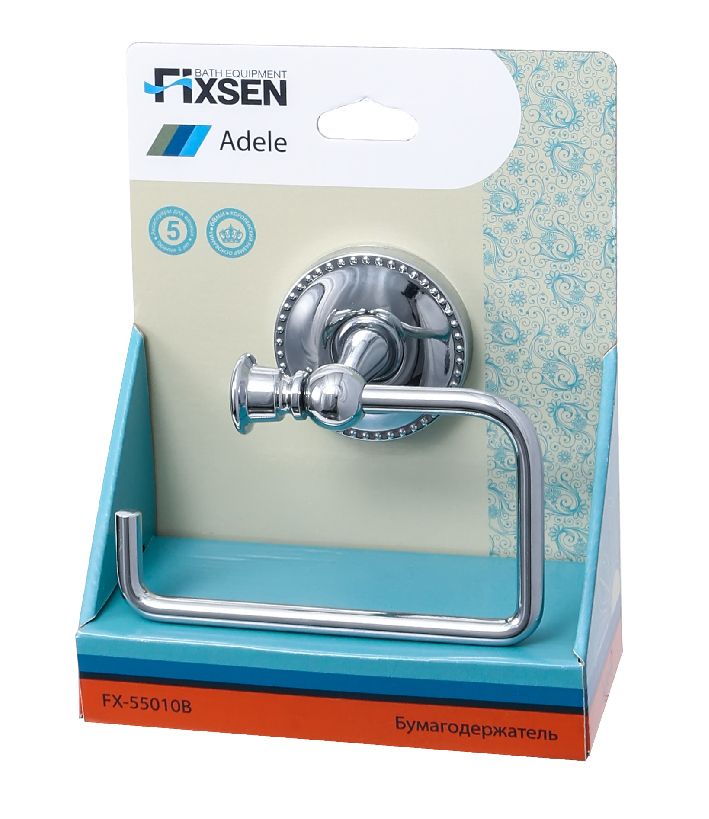 Бумагодержатель без крышки FIXSEN ADELE (FX-55010B), артикул FX-55010B