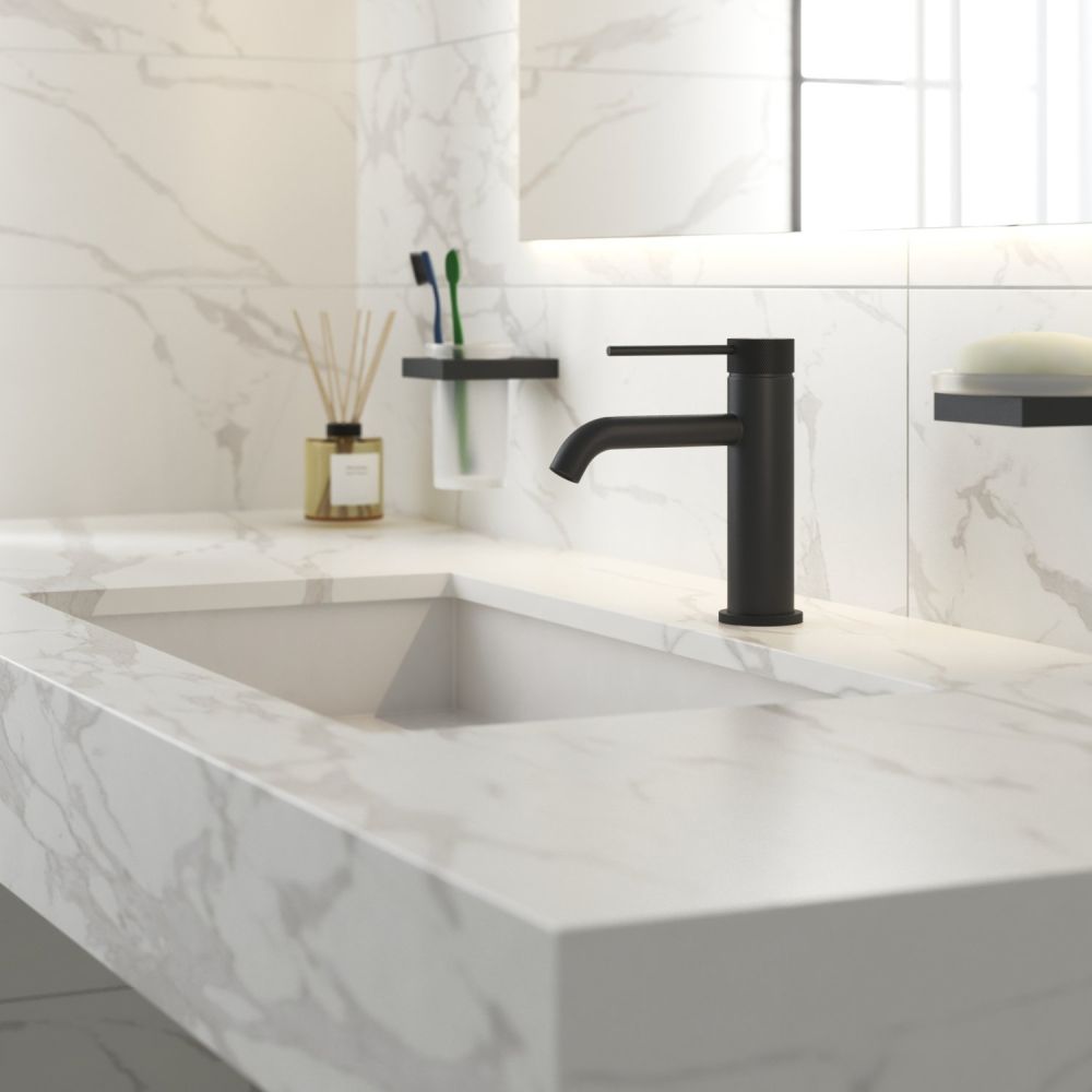 Смеситель для раковины Timo Saona черный (2461/03F), артикул 2461/03F