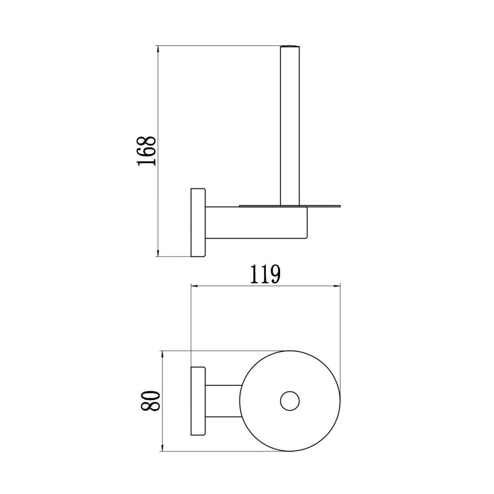 Держатель для туалетной бумаги Savol S-005652C-1, матовое золото, артикул S-005652C-1