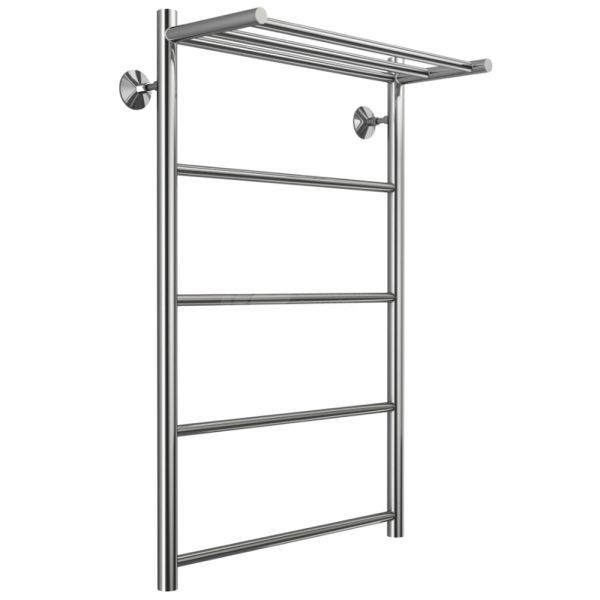 Полотенцесушитель водяной с полкой Stelmix 80x50 см, прямой с полкой