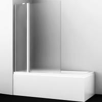 Berkel 48P02-110 L Matt glass Fixed Стеклянная шторка на ванну, двухстворчатая, левосторонняя, матовое стекло