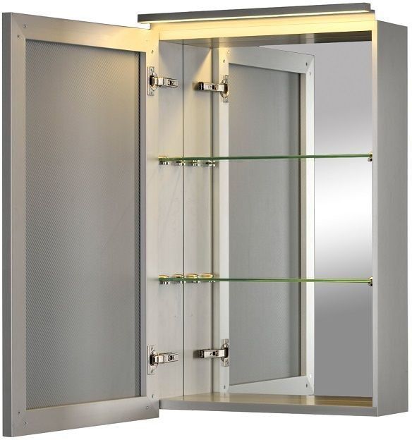 Зеркальный шкаф De Aqua Алюминиум 50 AL 501 050 S серебро