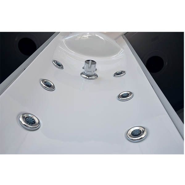 Душевая кабина Royal Bath BP 100х80 RB8100BP3-WC-CH-R с гидромассажем профиль Хром задняя стенка Белая Душевая кабина Royal Bath BP 100х80 RB8100BP3-WC-CH-R с гидромассажем профиль Хром задняя стенка Белая