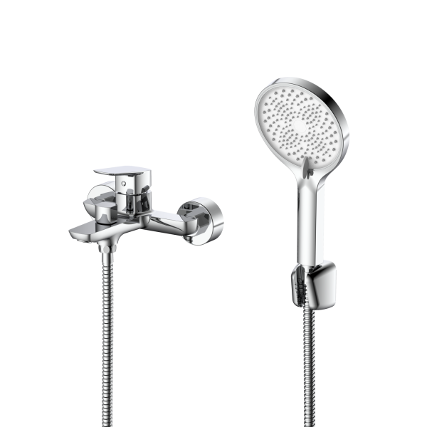 Смеситель для ванны с душем DQ Hamburg короткий излив хром (DA1743201)