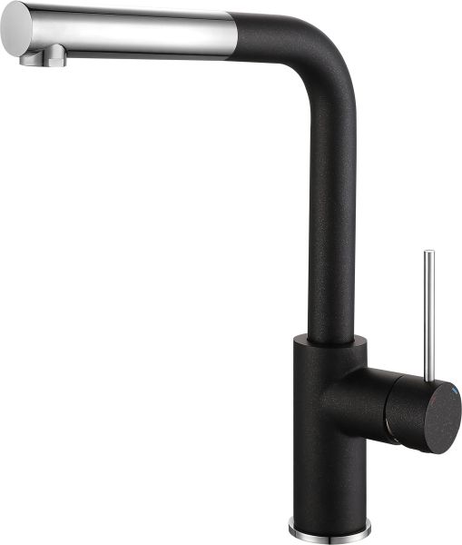 Rivelato Смеситель для кухни Albano Г-обр.с выдвижной лейкой D-35мм antracite cromo арт.
