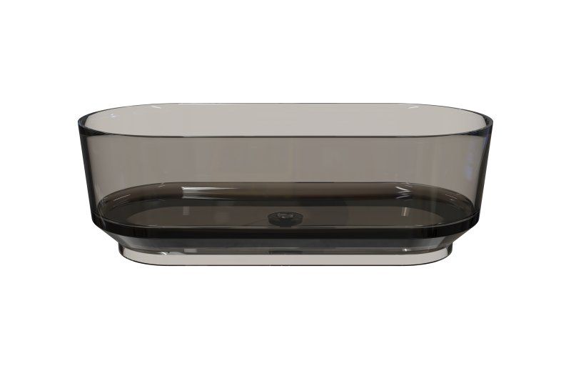 Ванна отдельностоящая 1700x760x560, Grey Mist, CEZARES CZR-LINER-170-76-56-GM-PFB, артикул CZR-LINER-170-76-56-GM-PFB