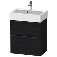 Duravit D-Neo Тумбочка подвесная компакт 584x372хh625 мм, 1 ящик, цвет: Black Oak