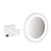 HG AddStoris Косметическое зеркало с LED подсветкой, цвет: матовый белый HG AddStoris Косметическое зеркало с LED подсветкой, цвет: матовый белый