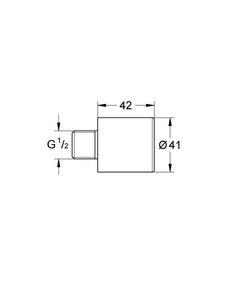 Удлинение для автоматического настенного вентиля 1/2 GROHE Euroeco Cosmopolitan T, хром (36316000) Удлинение для автоматического настенного вентиля 1/2 GROHE Euroeco Cosmopolitan T, хром (36316000)