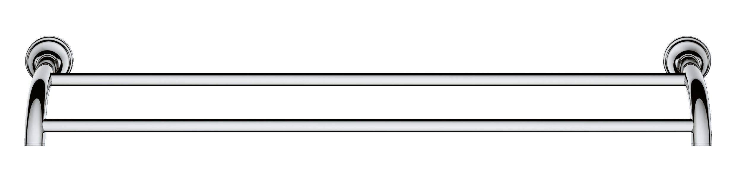 Двойной держатель для полотенца GROHE Essentials Authentic, хром (40654001) Двойной держатель для полотенца GROHE Essentials Authentic, хром (40654001)