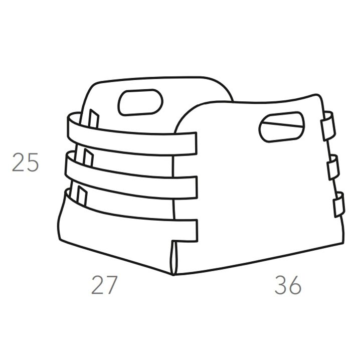 Colombo Adj Корзина Riga,27x36H25 см , цвет: капучино/шоколад Colombo Adj Корзина Riga,27x36H25 см , цвет: капучино/шоколад