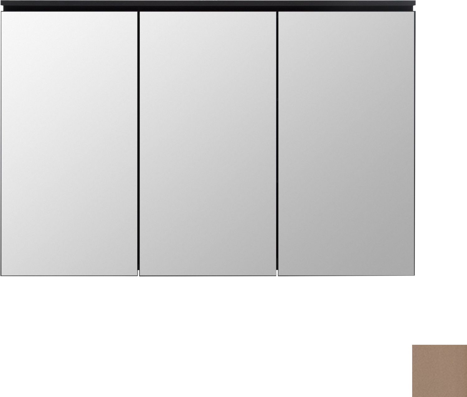 Зеркальный шкаф De Aqua Алюминиум 120 медь