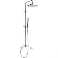 Душевая система Webert Azeta AZ870110015PVC Хром с верхним душем пластик