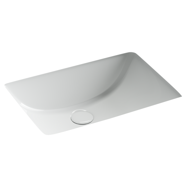Раковина встраиваемая снизу Ceramicanova Эра (Era), с отверстием слива - перелива 515x380x195 мм, белый, арт.CN15001