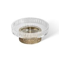 Decor Walther Rocks STS Мыльница настольная, граненое стекло, с кристаллами Swarovski®, цвет: золото матовое