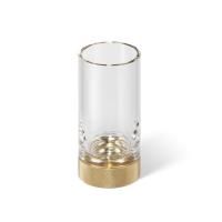 Decor Walther Club SMG Стакан настольный, прозрачное стекло, цвет: золото матовое