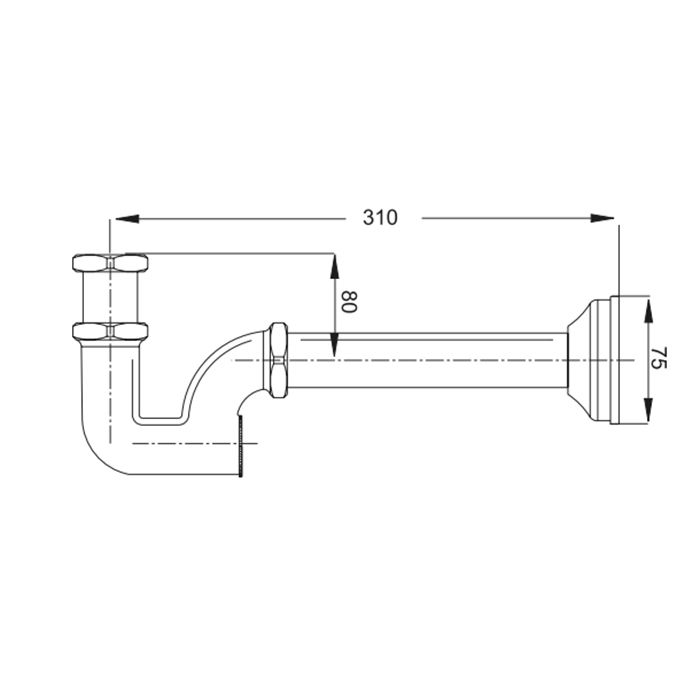 Fima Carlo Frattini Complementi Bagno Сифон для раковины, с доступом сзади, без слива, труба 24 см., цвет: хром Fima Carlo Frattini Complementi Bagno Сифон для раковины, с доступом сзади, без слива, труба 24 см., цвет: хром