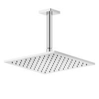 GESSI Rilievo Потолочная душевая головка на 1/2" 250x250 мм, длина изгот. под заказ (105 - 1855 мм), цвет: хром
