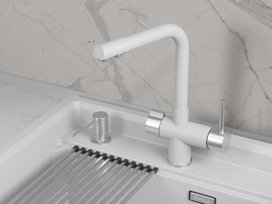 Смеситель для кухни GRANULA (5008, АРКТИК), артикул 5008, АРКТИК