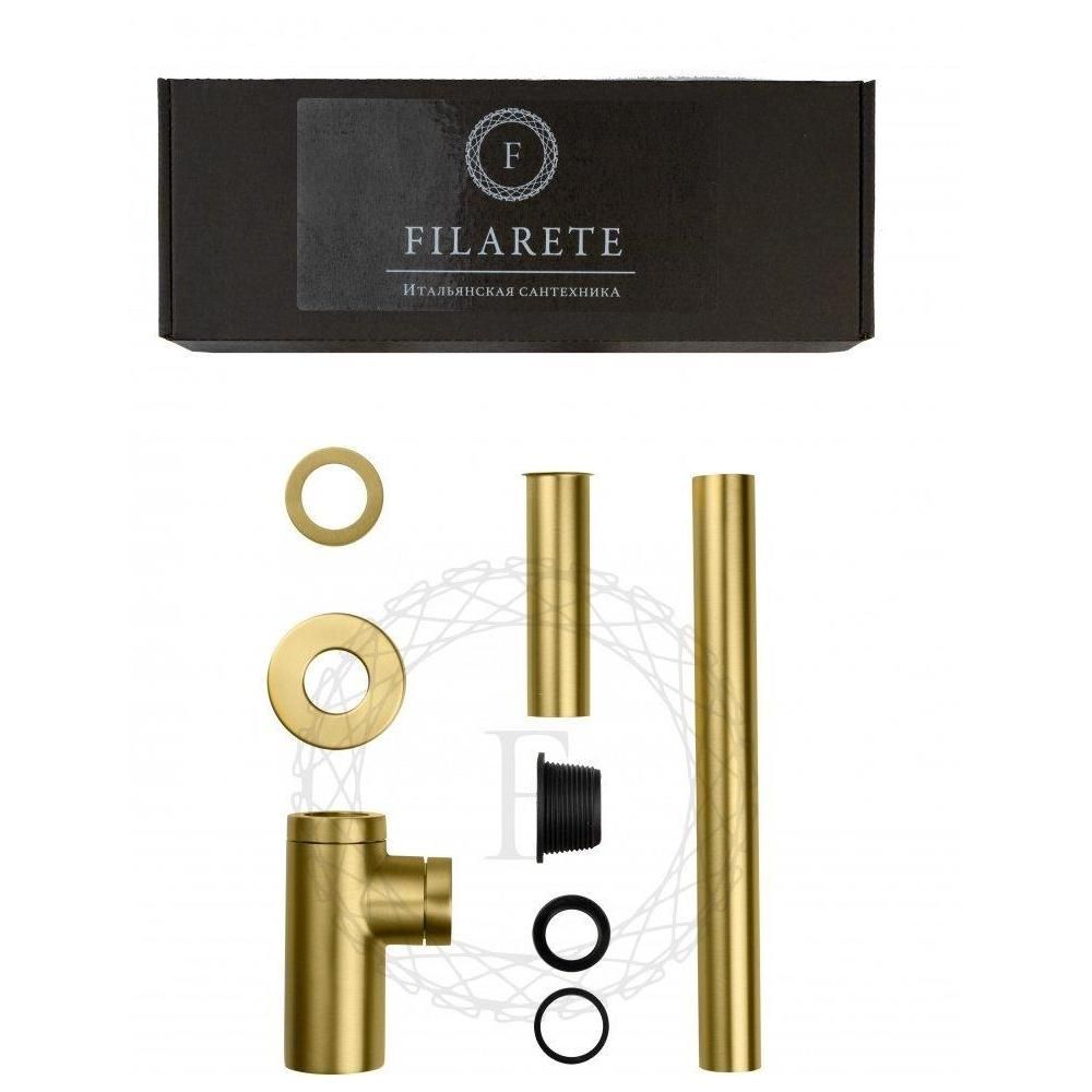 Сифон для раковины FILARETE FL70MG, матовое золото, артикул FL70MG