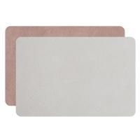 ADJ Плейсмат для рабочего стола, 48x65 см., цвет: устричный/пепельная роза