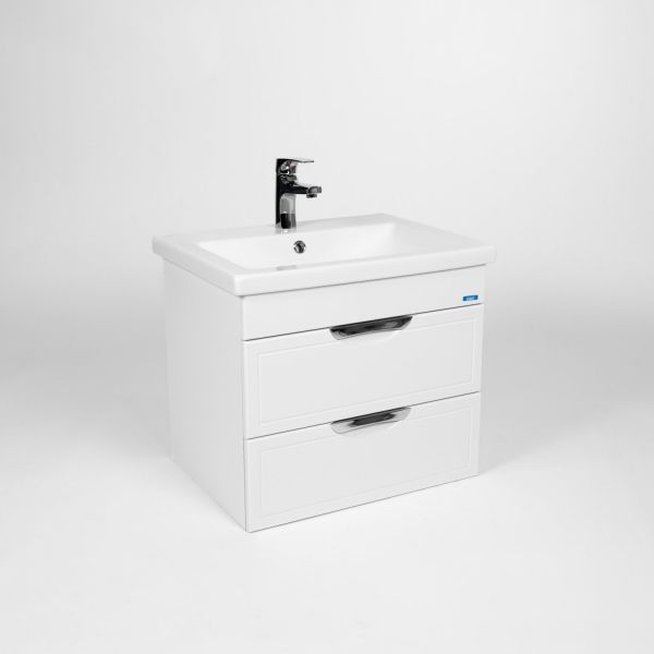 Тумба VIANT "Лима" 2 ящика подвесная 430х560х500 под раковину .S-UM-COM60/1-w (COMO 60) (VLIM60CO-T2YP)