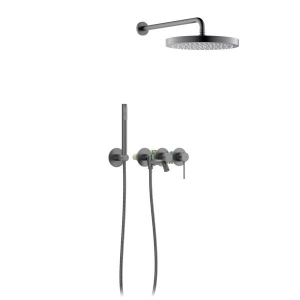 Душевая система встроенная Timo Saona черное золото (SX-2348/18SM)