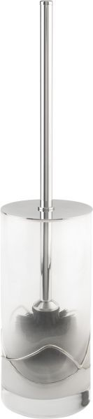 Surya Crystal Stream, напольный ерш с крышкой 9х9хh40,5 см, цвет хром