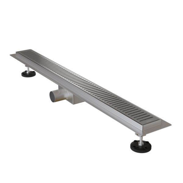 Лоток душевой, горизонтальный выпуск, комбинированный затвор, перфорированная решетка, 800мм, хром, IDDIS, (975A8SB10DZ)