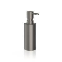 Дозатор для жидкого мыла, Decor Walther, MIKADO, механический (нажимной), ширина, мм-55, глубина, мм-70, высота, мм-180, ёмкость(мл)-280, тип установки-настольный (свободностоящий), материал колбы-металл, цвет колбы-Dark Metal Matt PVD, цвет дозатора-Dark