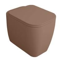 Simas Henges Унитаз напольный безободковый 38х55 см, цвет moka mat(без креплений F91)