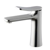 Смеситель для раковины, Fima Carlo Frattini, Flo', тип открывания воды-однорычажный, монтаж-на раковину/столешницу, отверстия для монтажа-1, высота, мм-168, вынос излива, мм-120, донный клапан-есть, тип подводки-гибкая, стандарт подвода воды-3/8", цвет-хр