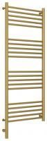 Полотенцесушитель электрический "БОГЕМА 3.0" прямая 1200х500 / МЭМ левый (Матовое золото)
